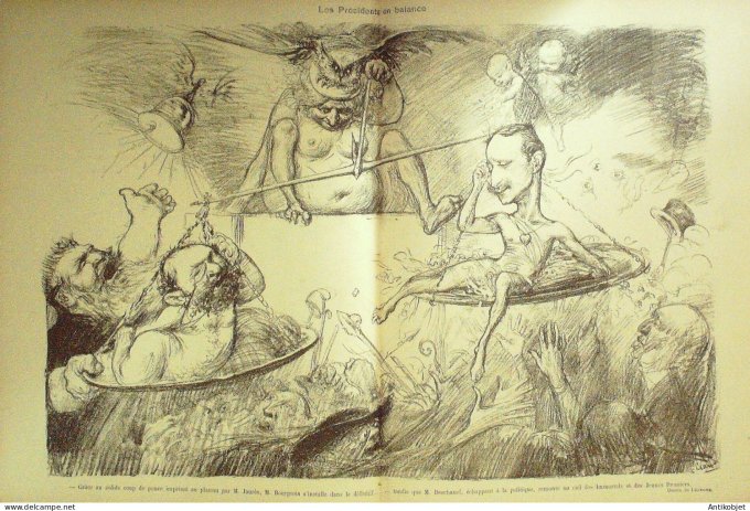 Le Rire 1902-06-14 # 397 Journal humoristique Ed.Originale Le President en balance"