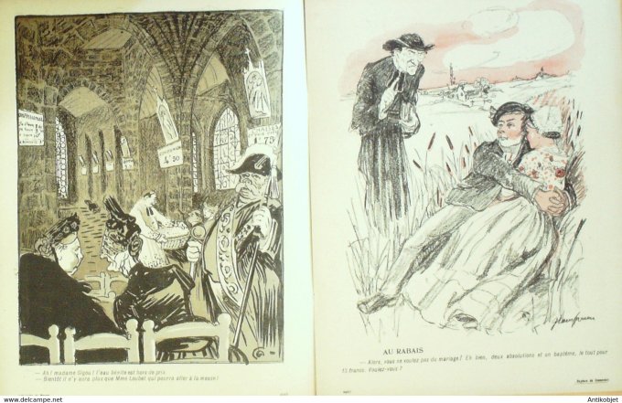 L'Assiette au beurre 1904 n°176 Rupture du Concordat Grandjouan