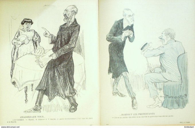 L'Assiette au beurre 1904 # 176 Rupture du Concordat Grandjouan