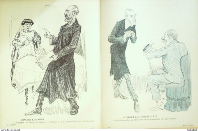 L'Assiette au beurre 1904 n°176 Rupture du Concordat Grandjouan