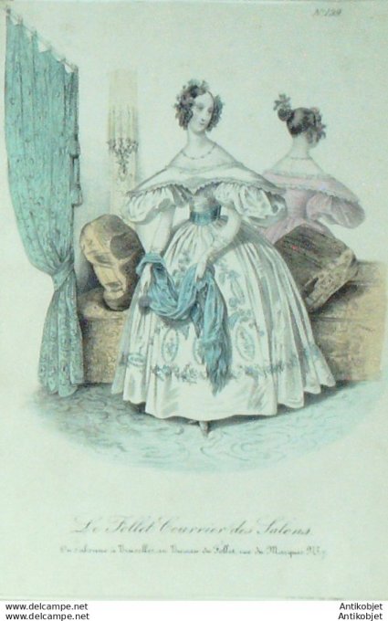 Gravure de mode Le Follet 1829 n°139
