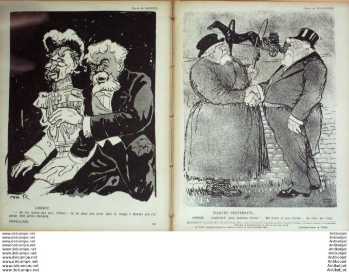 L'Assiette au beurre 1908 # 382 Fallieres en Russie Zyg