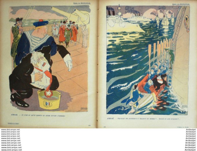 L'Assiette au beurre 1908 # 382 Fallieres en Russie Zyg