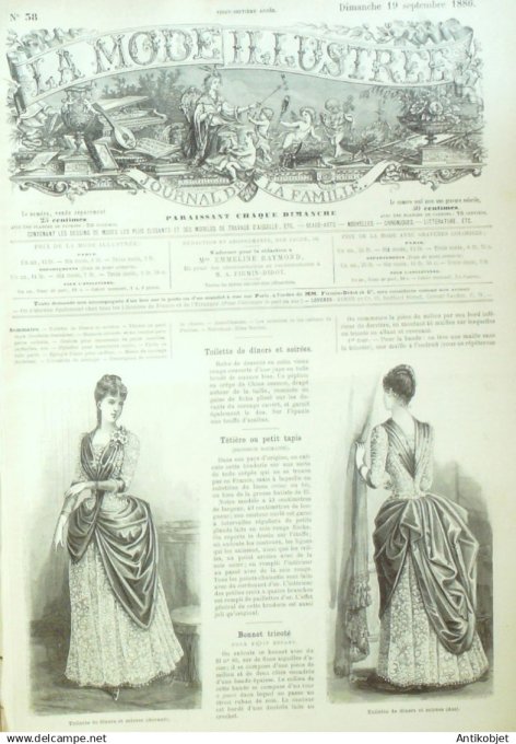 Mode illustree 1886 Lot de 10 journaux