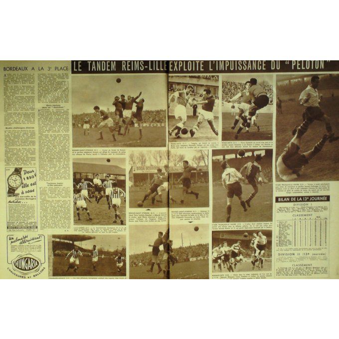 Miroir Sprint 1952 #  337 24 Nov Franc E/Angleterre Seen Fallon Knock Dauthuille