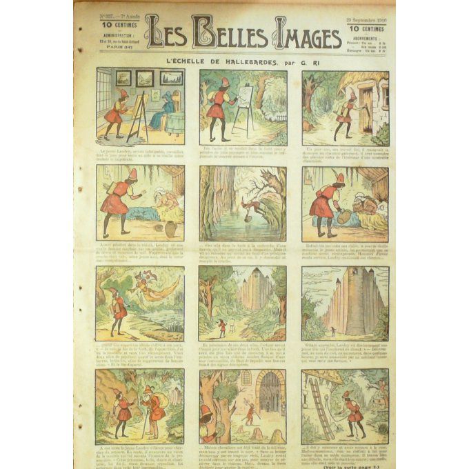 Les belles images 1910 n° 37 PARISIEN en CHINE (RI)