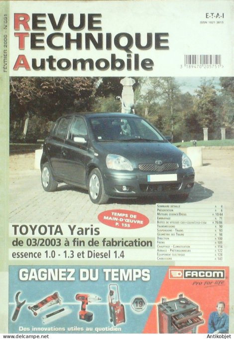Revue Tech. Automobile 2006 n°691 Toyota Yaris