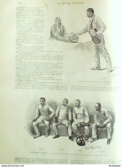 Le Monde illustré 1891 n°1811 Brésil Dom Pedro Bayonne (64) Mgr Jauffret