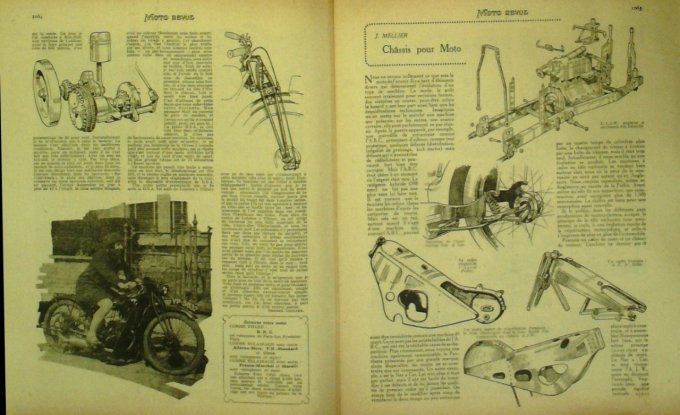 Moto Revue 1929 n° 338 B.S.A.175cmc AJW chassis GP Suisse Bruxelles records