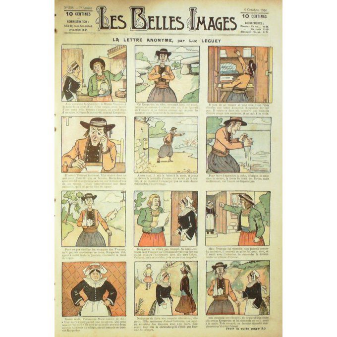 Les belles images 1910 n° 38 VEILLEUSE PORTE MONTRE