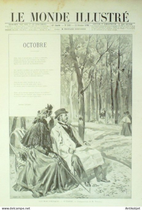 Le Monde illustré 1896 n°2066 Italie Rome prince de Naples mariage Lille (59) Albi (81)