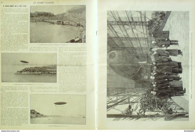 Le Monde illustré 1902 n°2341 Irak Bagdad Khan Orthoma Monaco Santos-Dumont