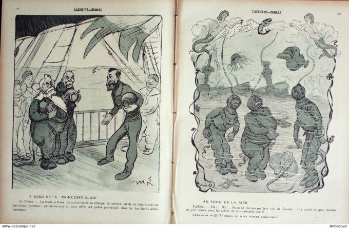 L'Assiette au beurre 1909 # 421 Fallières à Monaco Radiguet