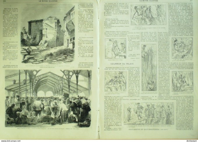 Le Monde illustré 1869 n°651 Havre (76) Suisse Genève Turquie Constantinople Belgique Liège