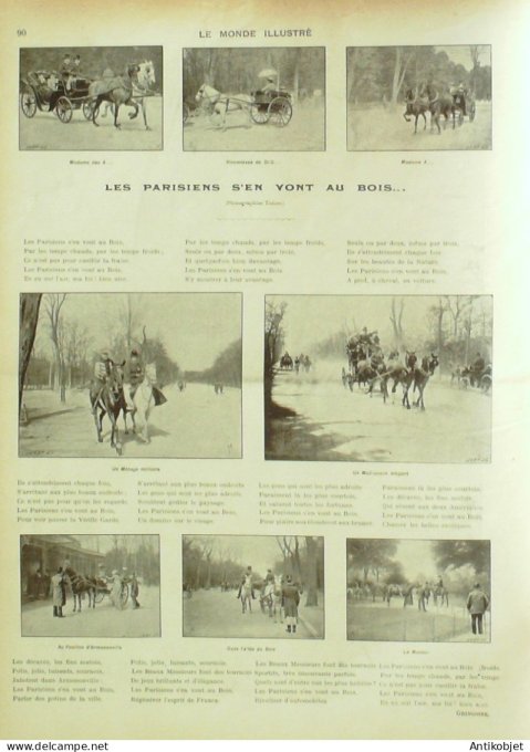 Le Monde illustré 1902 n°2341 Irak Bagdad Khan Orthoma Monaco Santos-Dumont