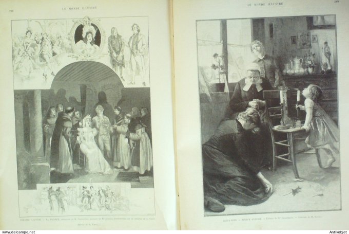 Le Monde illustré 1896 n°2066 Italie Rome prince de Naples mariage Lille (59) Albi (81)