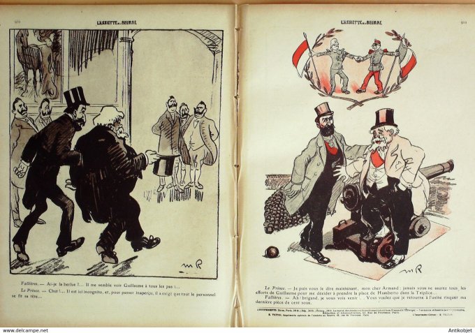 L'Assiette au beurre 1909 # 421 Fallières à Monaco Radiguet