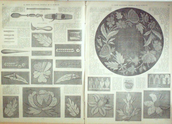 Journal Mode illustrée 1869 # 33 Coiffures