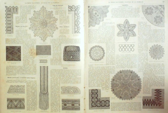 Journal Mode illustrée 1870 # 33 Amazone Toilettes d'automne