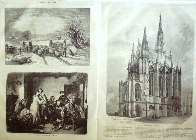 L'Univers illustré 1859 #  33 Collin-Maillard Ste-Chapelle Fernand Desnoyers