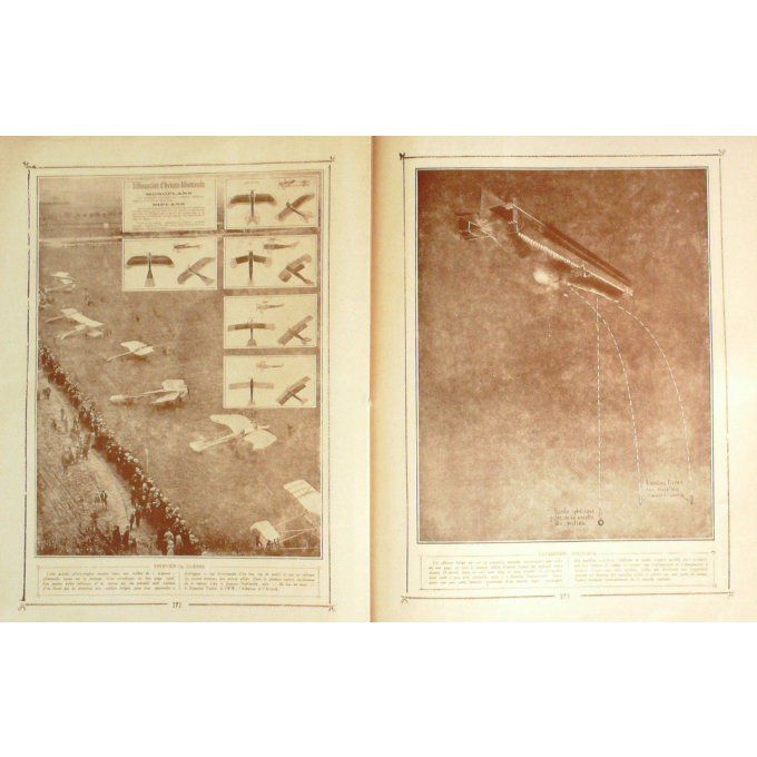 Panorama 1914 n°33-RAID FRIEDRICHSHAFEN-LILLE(59)-YPRES -MONOPLAN BIPLAN