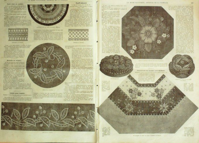 Journal Mode illustrée 1865 # 33 Corsage de voyage