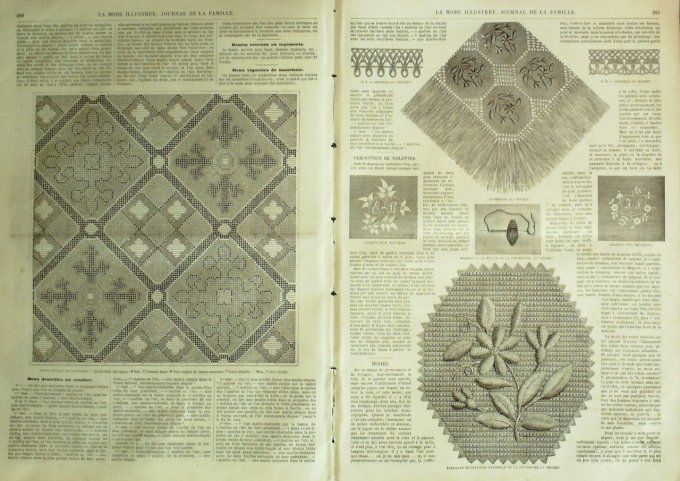 Journal Mode illustrée 1865 # 33 Corsage de voyage
