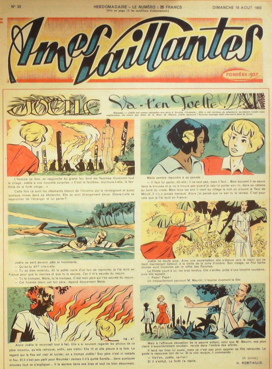Ames Vaillantes 1953 n°33, Volubilie, Perlin et Pinpin, Jack le trappeur