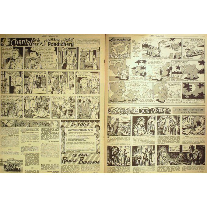 Ames Vaillantes 1953 n°33, Volubilie, Perlin et Pinpin, Jack le trappeur