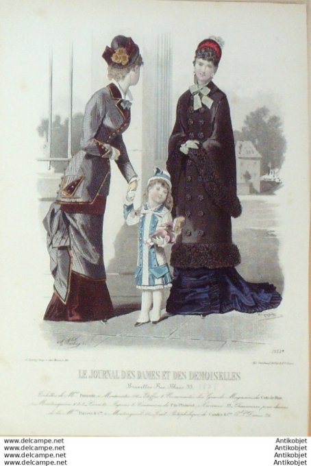 Journal des Dames Demoiselles 1877 # 1552 (Maison Degon-Pointude)