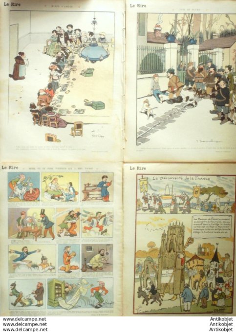 Le Rire 1913 lot 4 revues Flores Fabiano Roussau Genty Nollat Manfredini Guillaume