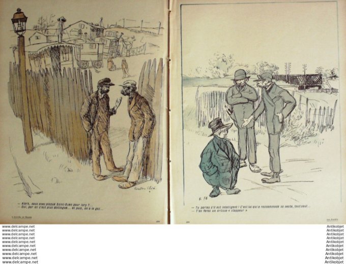 L'Assiette au beurre 1907 # 336 Aux Fortif's Flores Rocardo