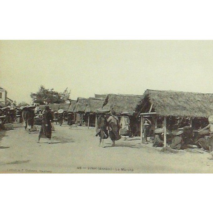 Cpa Chine Vinh Annam Marche 1908