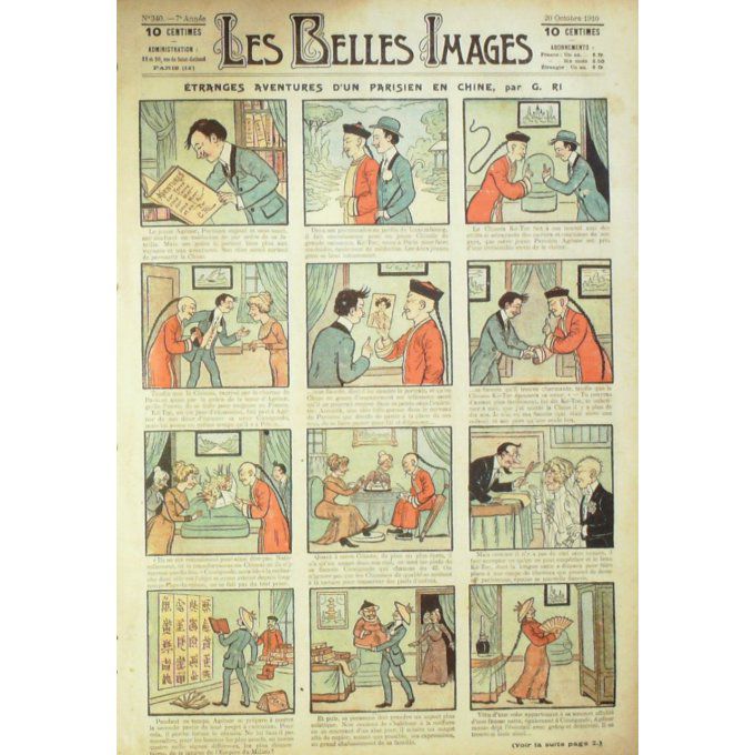 Les belles images 1910 n° 40 PARISIEN CHINE (RI) MARE CANARDS