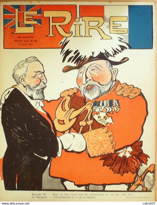 Le Rire 1903 n°23 Caran Ache Jeanniot Wély Hermann Radiguet