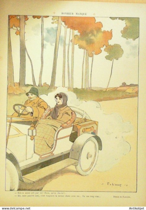 Le Rire 1909-10-23 # 351 Journal humoristique Ed.Originale  L'Execution