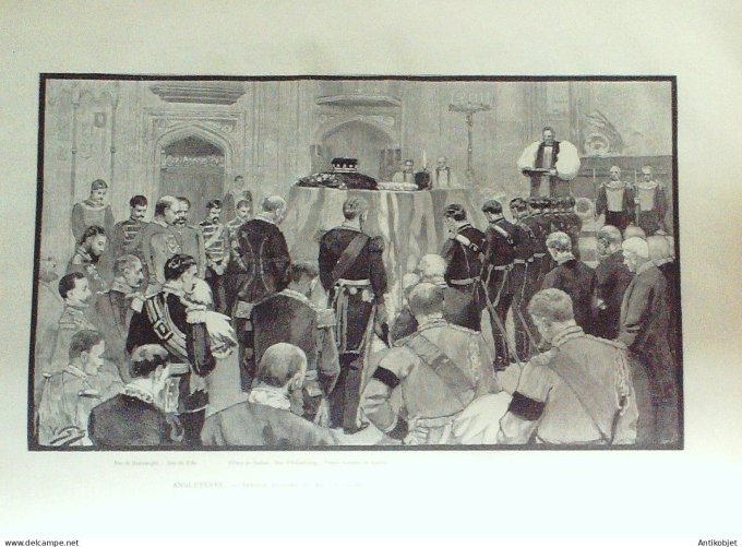 Le Monde illustré 1892 n°1818 Brésil Rio-Grande Angleterre Windsor Duc de Clarence