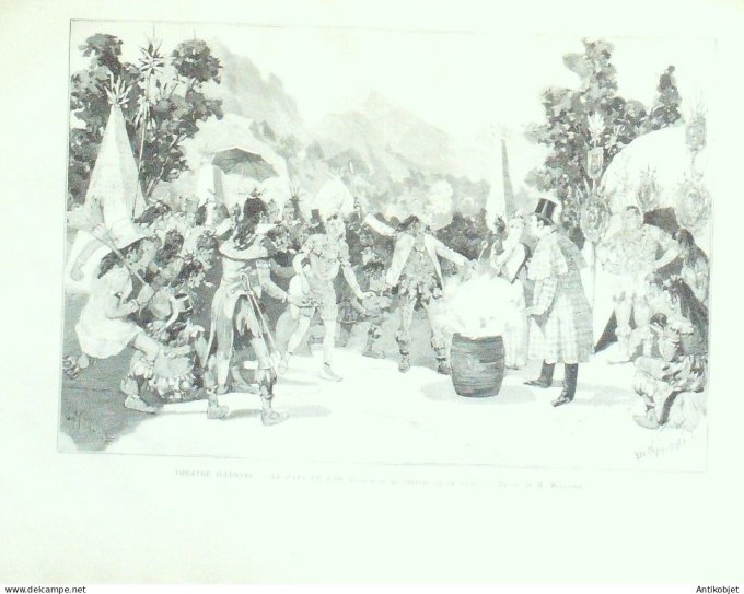 Le Monde illustré 1892 n°1818 Brésil Rio-Grande Angleterre Windsor Duc de Clarence