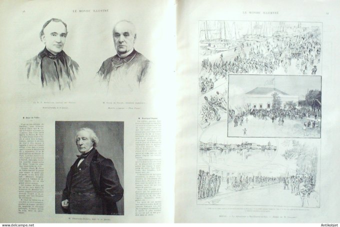 Le Monde illustré 1892 n°1818 Brésil Rio-Grande Angleterre Windsor Duc de Clarence