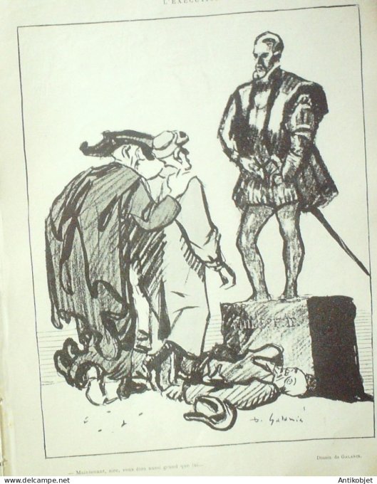 Le Rire 1909-10-23 # 351 Journal humoristique Ed.Originale  L'Execution