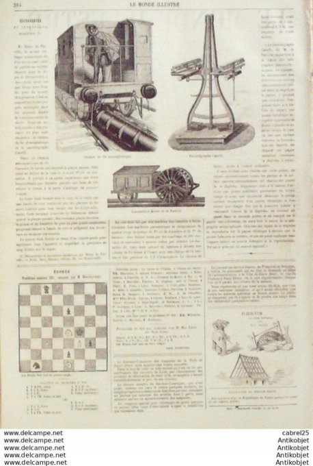Le Monde illustré 1866 n°504 Siam Monton Chanthaboum Italie Rome Maroc Tetuan