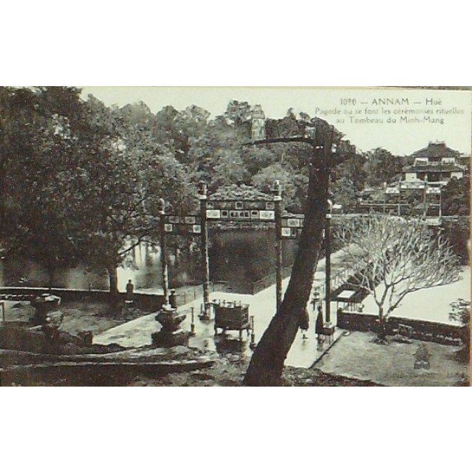 Cpa Chine Annam Pagode Tombeau De Minh Mang 1908