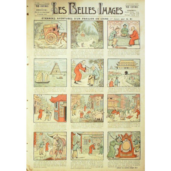 Les belles images 1910 n° 41 PARISIEN en CHINE (RI)