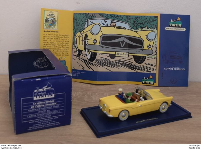 Tintin l'Affaire Tournesol voiture bordure Chevrolet bel air 1950 Atlas 1:43