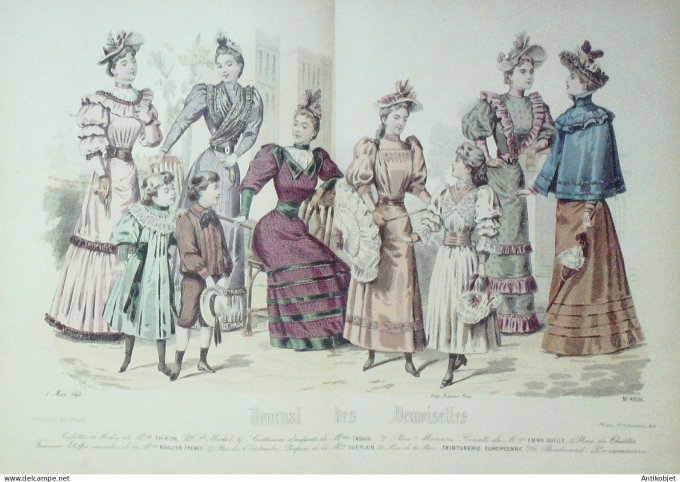 Journal de Demoiselles 1893 # 4936 (Maison Thirion) Gd format
