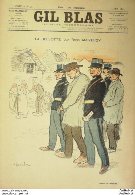 Gil Blas 1897 n°20 Gustave KAHN Abel HERMANT Edmond PRAT Marcel LEGAY MAIZEROY