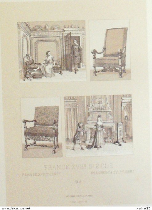 Objet Fauteuils salon cheminée LOUIS XIII