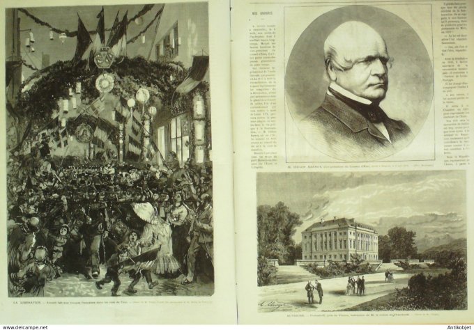 Le Monde illustré 1873 n°853 Nancy (54) Autriche Frohsdorff Quimper-Corentin (29) Italie Conegliano 