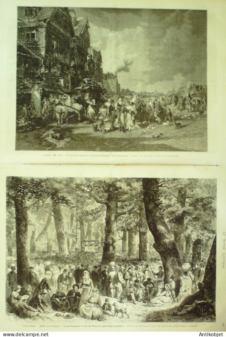 Le Monde illustré 1873 n°853 Nancy (54) Autriche Frohsdorff Quimper-Corentin (29) Italie Conegliano 