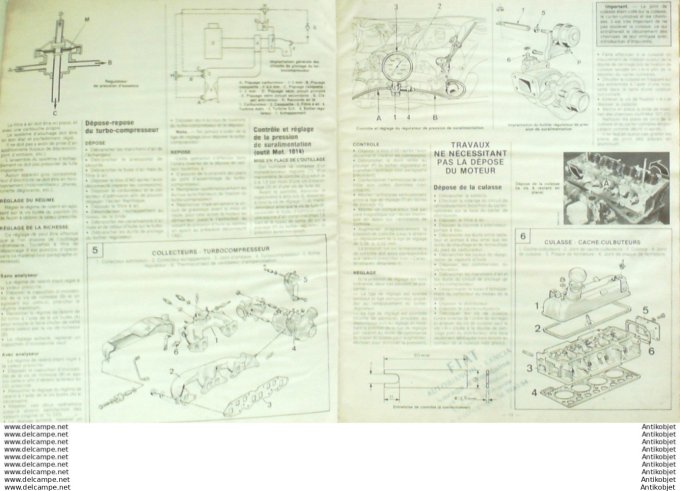 R.T Automobile Renault 5 Citroën Gsa Mazda 323 Honda prélude   # 464